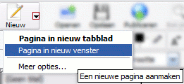 Nvu nieuwe pagina